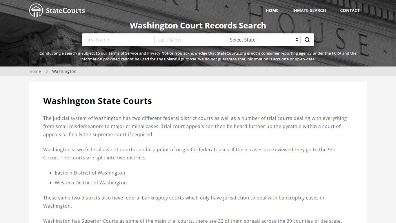 Washington Court Records - WA State Courts